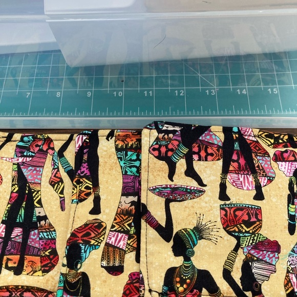 African Print Ladies Set Bowl Cozy - Picture 1 of 5